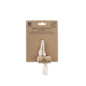 Martin Koffiehout Trekspeelgoed Flostouw Voor De Kleine Hond 15 CM