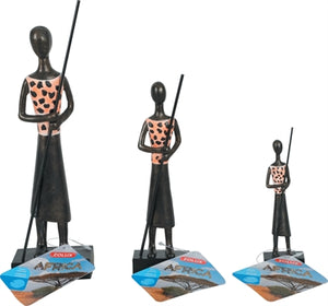 Zolux Ornament Afrika Krijger 14X4X2,5 CM