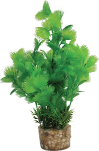 Zolux Ornament Pastic Plant Op Stenen Puntig Assorti 20X10X10 CM