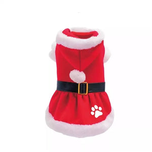 Plenty Gifts Kerst Jurk Kerstvrouw Poot Rood XL