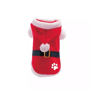 Plenty Gifts Kerst Hondenjas Kerstman Poot Rood XL