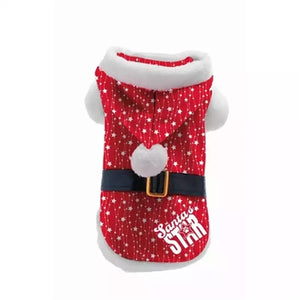 Plenty Gifts Kerst Hondenjas Santa's Star Rood LARGE
