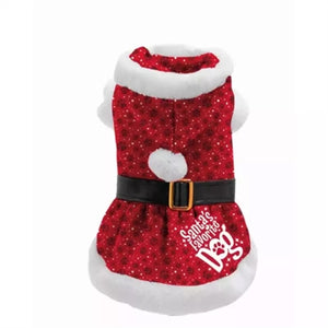 Plenty Gifts Kerst Jurk Santa's Favorite Dog SMALL