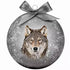 Plenty Gifts Kerstbal Frosted Wolf Zilver 10 CM