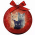 Plenty Gifts Kerstbal Frosted Katten Rood 10 CM