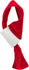 Trixie Xmas Sjaal Fluweellook Rood / Wit 50 CM