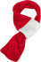 Trixie Xmas Sjaal Fluweellook Rood / Wit 50 CM