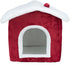 Trixie Xmas Kattenmand Huis Rood / Wit 35X38X45 CM