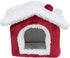 Trixie Xmas Cuddly Cave Degoe Rood / Wit 23X24X18 CM