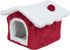 Trixie Xmas Cuddly Cave Degoe Rood / Wit 23X24X18 CM