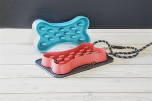 Tarhong Anti Schrok Voerbak Slow Chow Bot Rood 36X20,5X5 CM 1 LTR