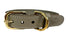 Sazzz Halsband Hond Braveheart Classic Leer Taupe 22-28X1,5 CM