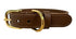 Sazzz Halsband Hond Braveheart Classic Leer Zadel Bruin 22-28X1,5 CM