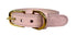 Sazzz Halsband Hond Braveheart Classic Leer Lichtroze 22-28X1,5 CM
