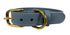 Sazzz Halsband Hond Braveheart Classic Leer Lichtblauw 32-39x2,5 CM