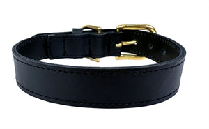Sazzz Halsband Hond Braveheart Classic Leer Zwart 42-50X3 CM