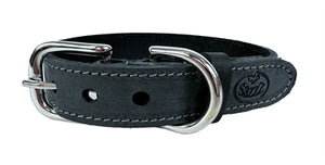 Sazzz Halsband Hond Nomad Vintage Leer Antraciet 27-33X2 CM