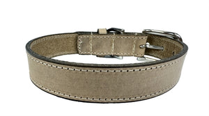 Sazzz Halsband Hond Nomad Vintage Leer Beige 32-39X2,5 CM