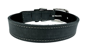 Sazzz Halsband Hond Nomad Vintage Leer Antraciet 42-50X3 CM