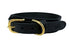 Sazzz Halsband Hond Pioneer Classic Leer Zwart 37-45X3,5 CM