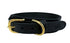 Sazzz Halsband Hond Pioneer Classic Leer Zwart 42-50X3,5CM