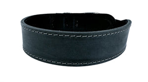 Sazzz Halsband Hond Boho Vintage Leer Antraciet 32-39X3 CM