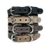 Sazzz Halsband Hond Boho Vintage Leer Antraciet 32-39X3 CM