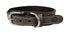Sazzz Halsband Hond Boho Vintage Leer Bruin 42-50X3,5 CM