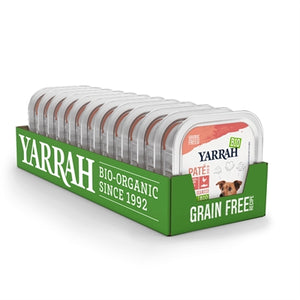 Yarrah Dog Alu Bio Pate Chicken / Salmon With Seaweed 12X150 GR