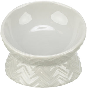 Trixie Verhoogde Voerbak / Waterbak Keramiek Licht Taupe 150 ML 13 CM