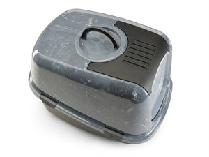 Savic Kattenbak Nestor Jumbo Marble Grijs / Zwart 66,5X48,5X46,5 CM