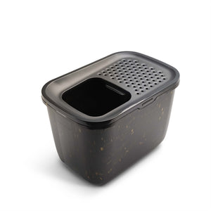 SAVIC KATTENBAK HOP IN MARBLE ZWART / GOUD