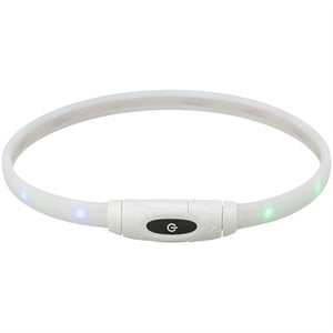 Trixie Lichtgevende Halsband Hond Usb Siliconen Oplaadbaar Meerkleurig 65X1,6 Cm