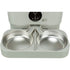 Trixie Voerbak / Drinkbak Dubbel Voor #24347 Kunststof / Rvs Wit 32X16X5 CM 2X500 ML