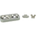 Trixie Voerbak / Drinkbak Dubbel Voor #24347 Kunststof / Rvs Wit 32X16X5 CM 2X500 ML