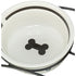 Trixie Voerbak Hond Food Keramiek Wit / Zwart 600 Ml 15 Cm