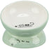 Trixie Voerbak / Drinkbak Kat Verhoogd Keramiek Salie / Wit 150 Ml 13 Cm