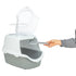 Trixie Kattenbak Vico Open Top Met Kap Lichtgrijs / Wit 56X40X40 Cm