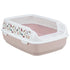 Trixie Kattenbak Delio Met Rand Bedrukt Lila / Wit 50X38X20 CM