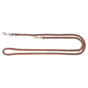 Trixie Hondenriem Cavo Verstelbaar Roest / Grafiet Grijs 200X1,8 Cm