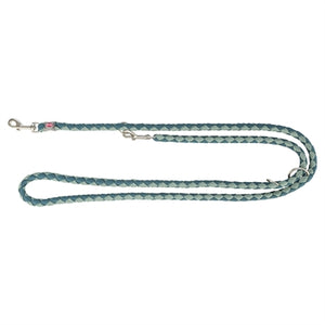 Trixie Hondenriem Cavo Verstelbaar Petrol / Salie Groen 200X1,8 CM