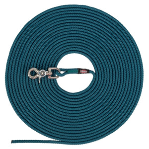 Trixie Hondenriem Sleeplijn Rond Zonder Handlus Petrol Blauw 20 Mtr X 0,6 Cm