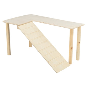 Trixie Platform Met Helling Voor Muizen / Hamsters Onbehandeld Hout 47X30X25 Cm