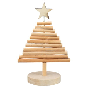 Trixie Xmas Kerstboom Onbehandeld Wilgenhout 17X11 CM