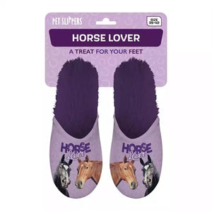 Merkloos Pantoffel Horse Lover Paars MAAT 39-42