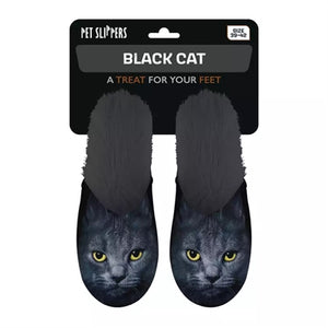 Merkloos Pantoffel Zwarte Kat Zwart MAAT 39-42