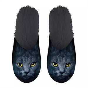 Merkloos Pantoffel Zwarte Kat Zwart MAAT 39-42