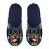 Merkloos Pantoffel Rottweiler Donkerblauw MAAT 39-42
