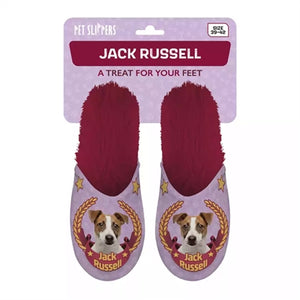 Merkloos Pantoffel Jack Russel Roze / Fuchsia MAAT 39-42