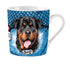 Plenty Gifts Mok Rottweiler Blauw 240 ML 7,5X8,5 CM
